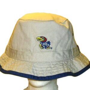 Kansas Jayhawks Mens Vintage 90s Pro Player Bucket hat Cap New Tags Ncaa